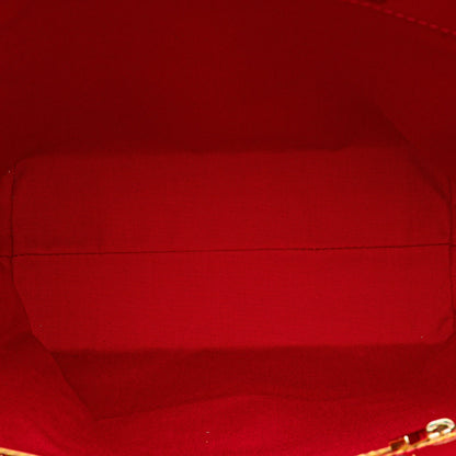 Red Louis Vuitton Monogram Vernis Reade MM Tote Bag