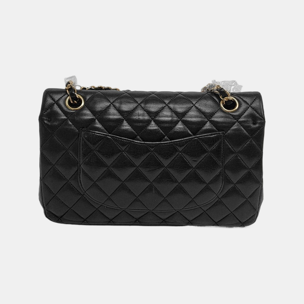 Chanel Timeless Classic Flap Medium Black Lambskin Leather Gold Hardware