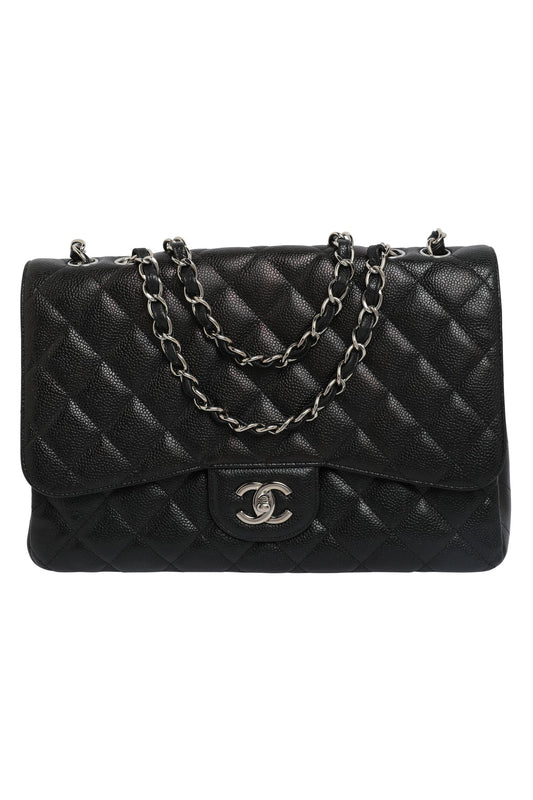 Chanel Caviar Quilted Single New Bag Large