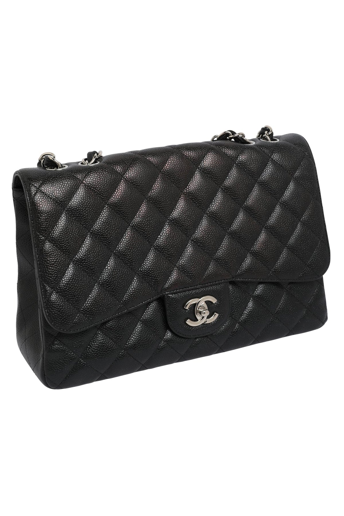 Chanel Caviar Quilted Single New Bag Large