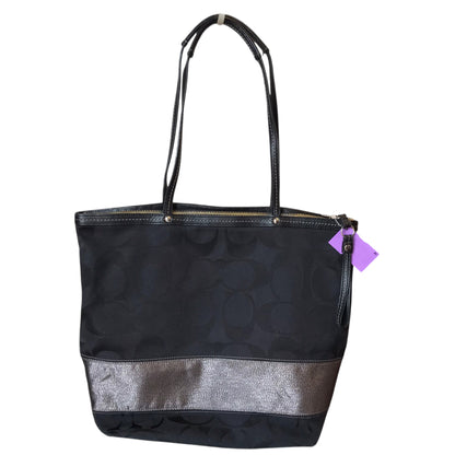 Handbag Designer By Coach In Black, Size:Medium