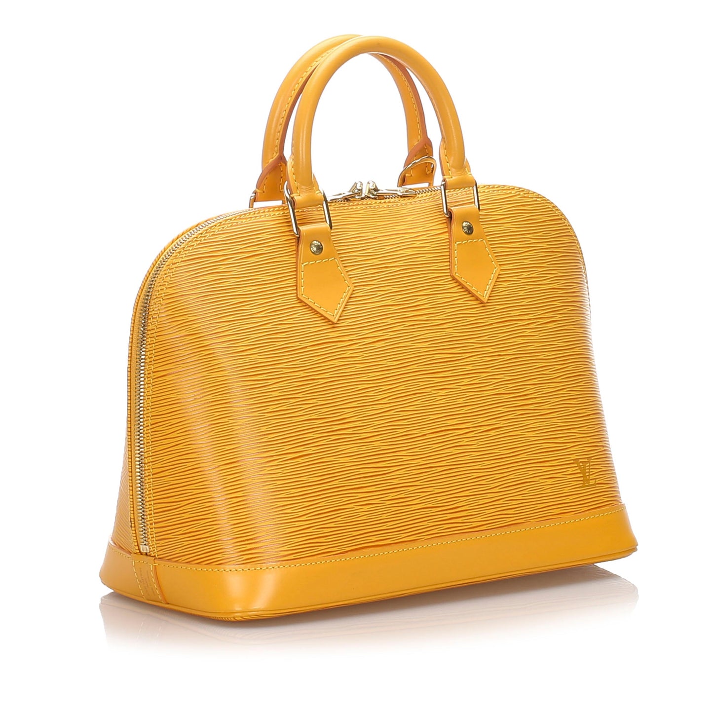 Louis-Vuitton Epi Alma PM Citron Yellow