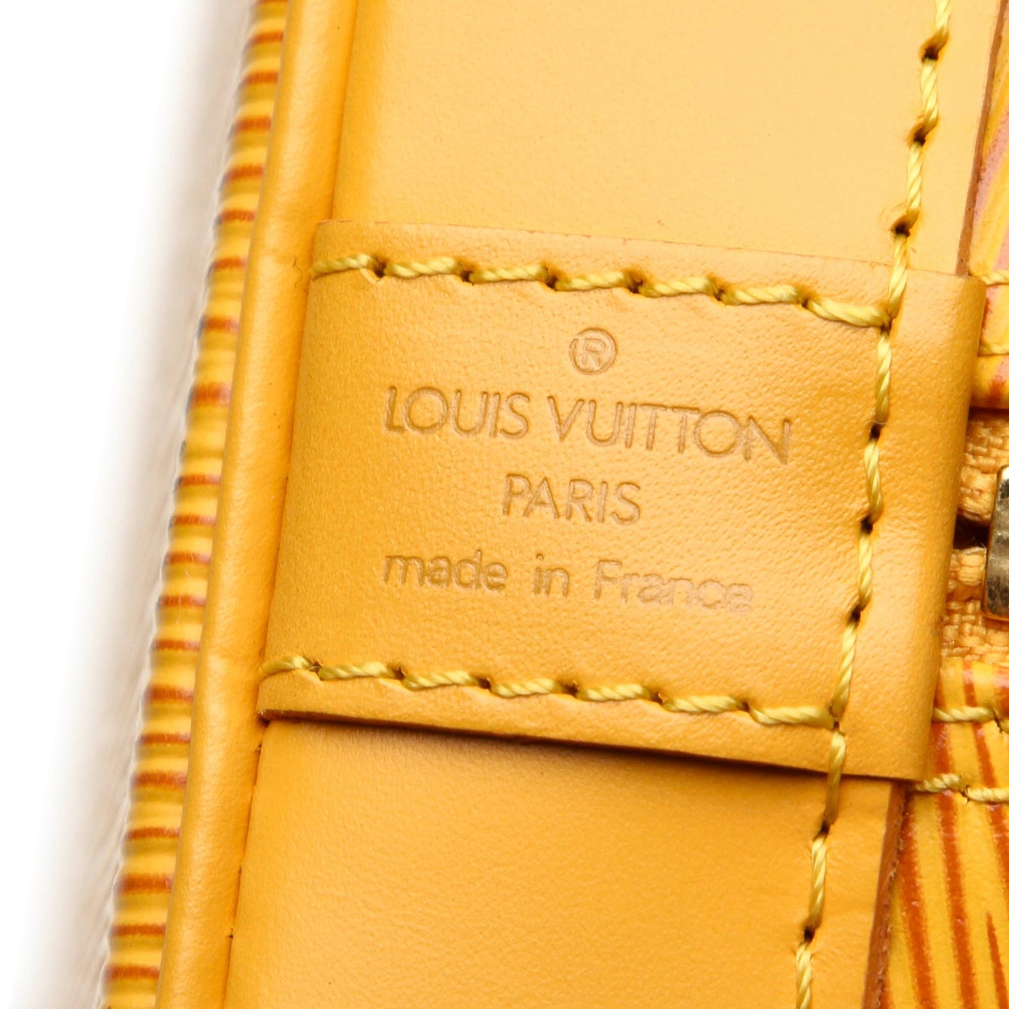 Louis-Vuitton Epi Alma PM Citron Yellow
