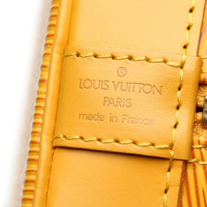 Louis-Vuitton Epi Alma PM Citron Yellow