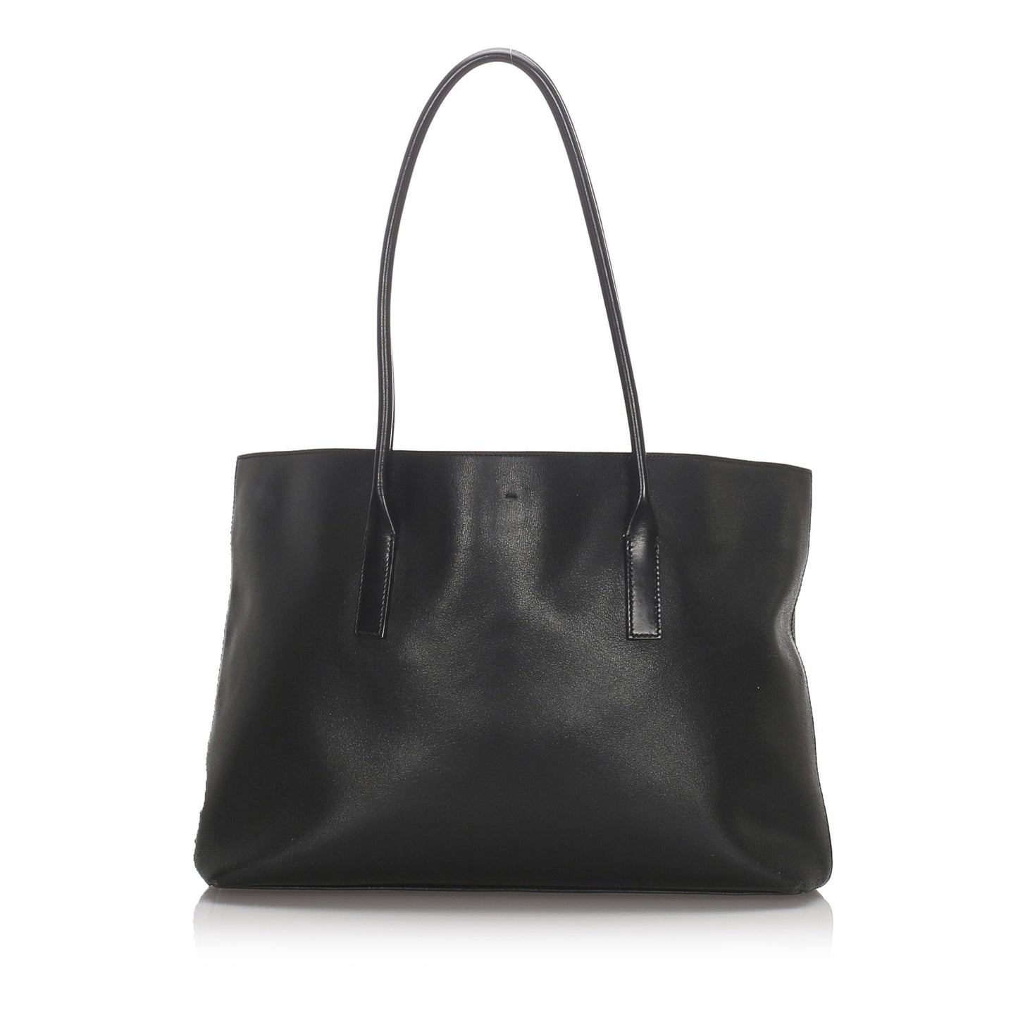 Prada Black Calf Leather Tote Bag Italy