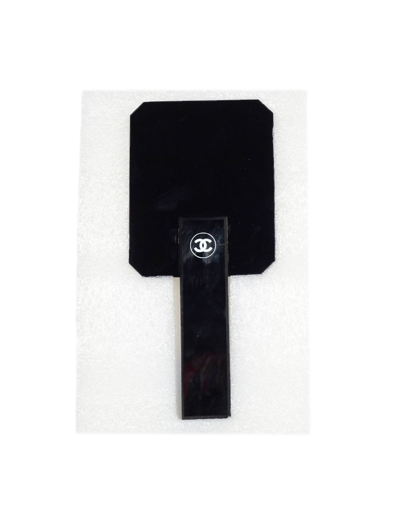Chanel Black CC Hand Mirror