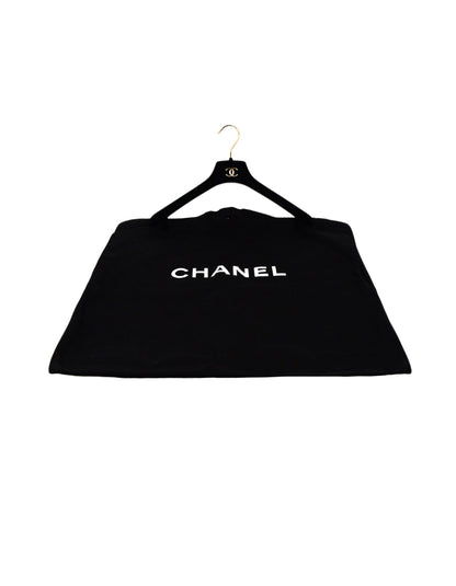 Chanel Black 48" Canvas Garment Bag w/ CC Hanger