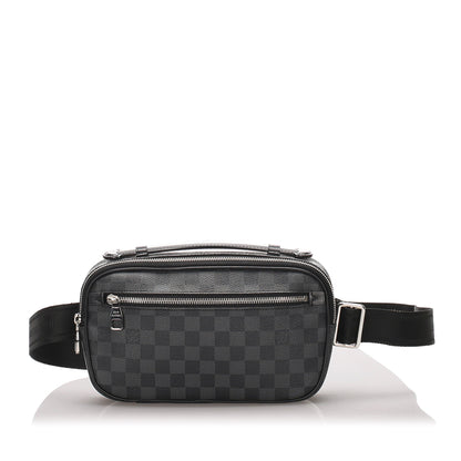Louis-Vuitton Damier Graphite Ambler Belt Bag