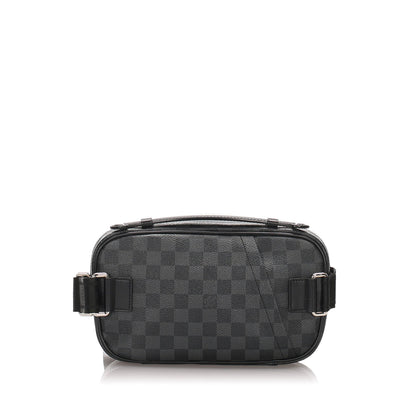 Louis-Vuitton Damier Graphite Ambler Belt Bag
