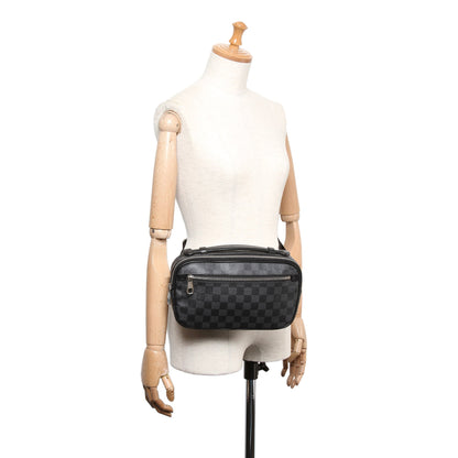 Louis-Vuitton Damier Graphite Ambler Belt Bag