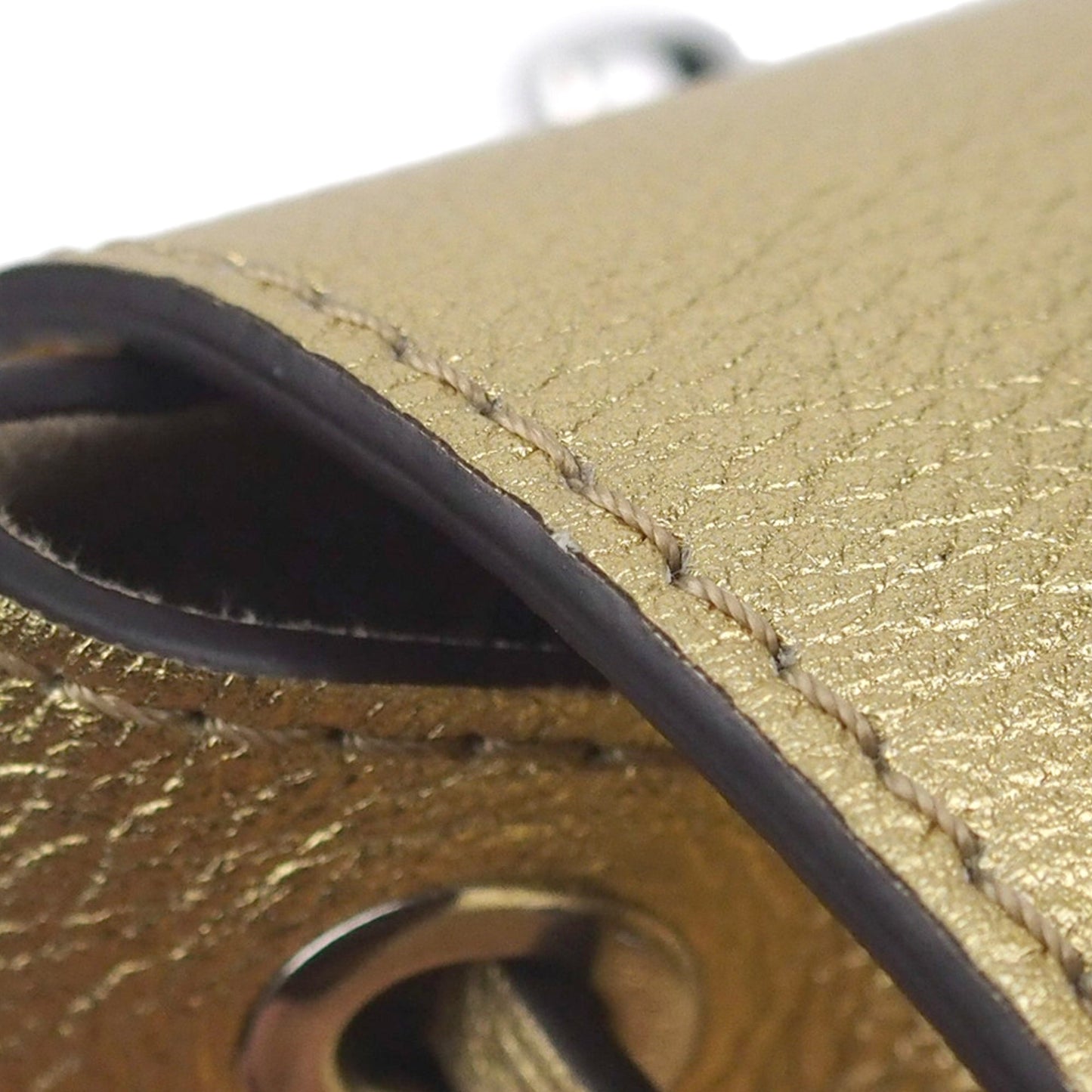 Louis-Vuitton Mini Metallic LockMe Backpack in Metallic Leather Body