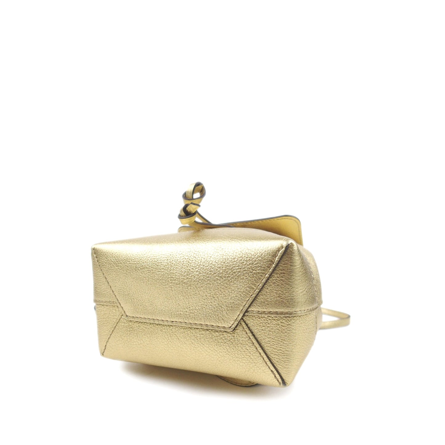 Louis-Vuitton Mini Metallic LockMe Backpack in Metallic Leather Body