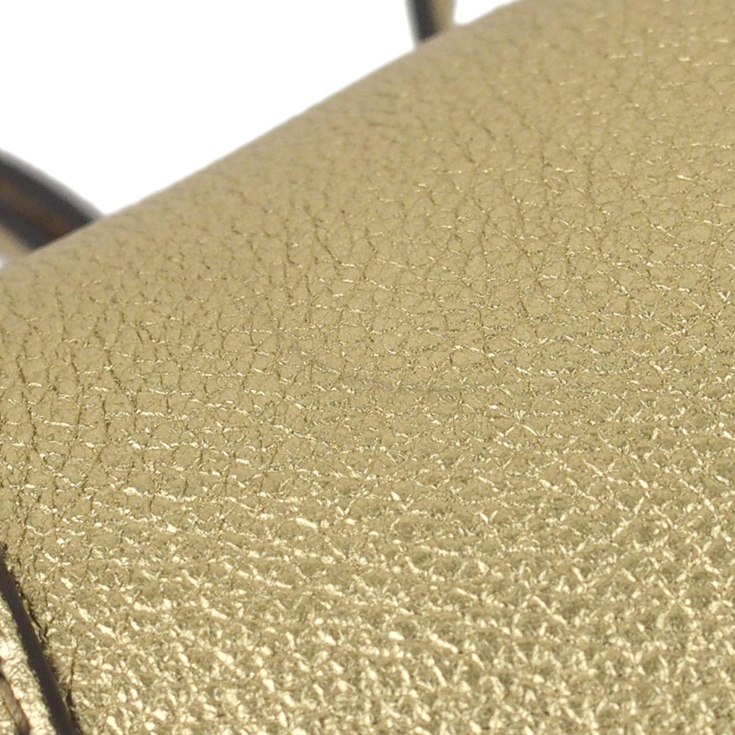 Louis-Vuitton Mini Metallic LockMe Backpack in Metallic Leather Body