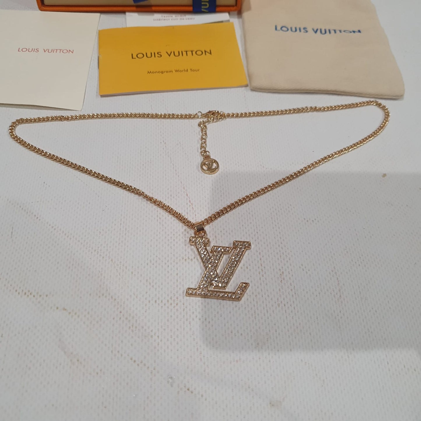 Louis  Vuitton Necklace, Earrings and Brooch Set