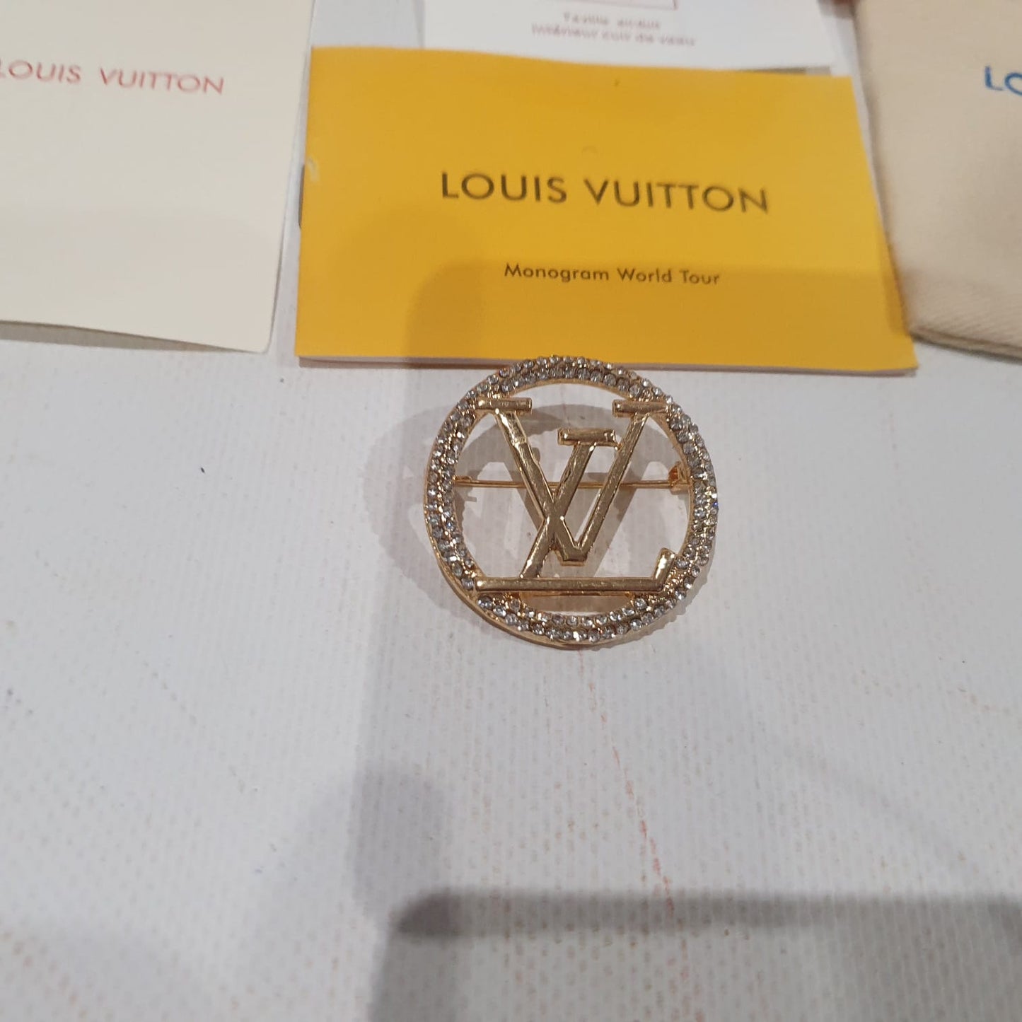 Louis  Vuitton Necklace, Earrings and Brooch Set