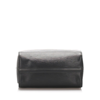 Louis-Vuitton Black Epi Leather Speedy 25