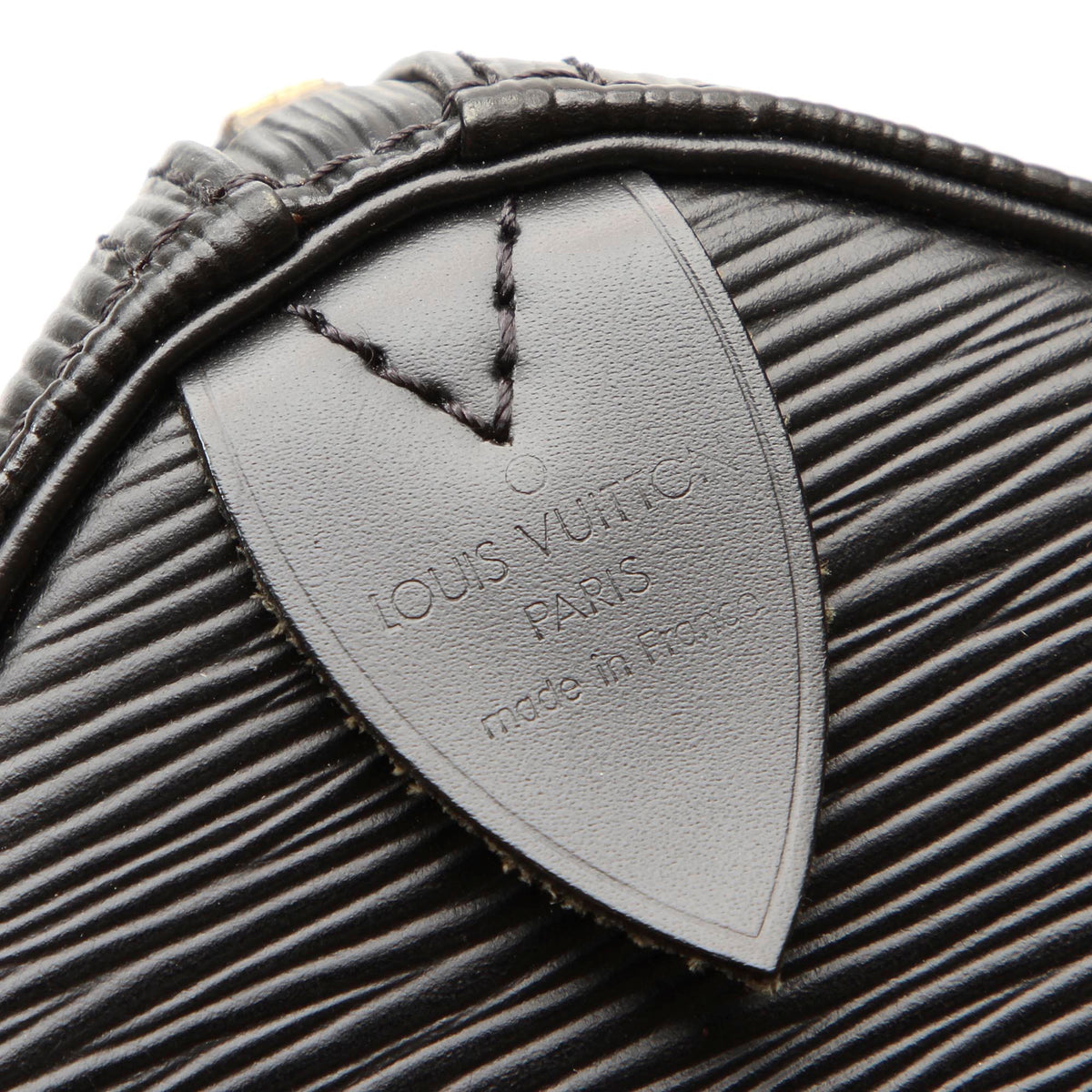 Louis-Vuitton Black Epi Leather Speedy 25