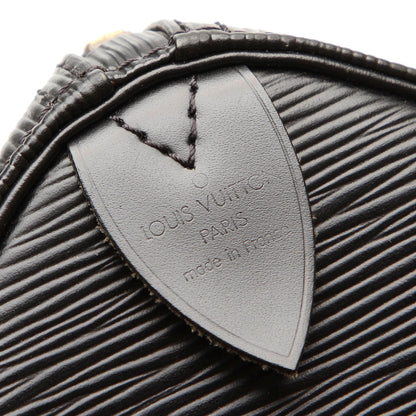 Louis-Vuitton Black Epi Leather Speedy 25