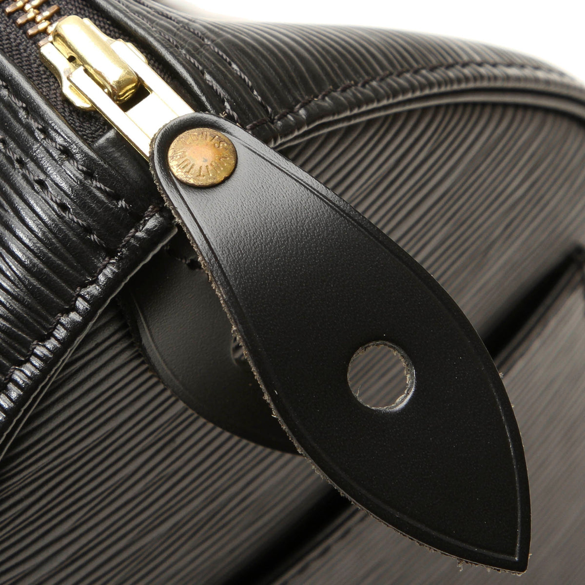 Louis-Vuitton Black Epi Leather Speedy 25