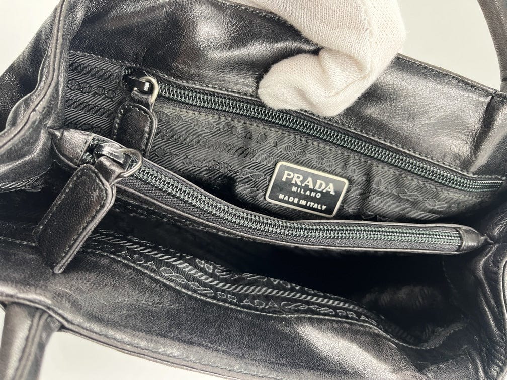 Prada Black Leather Tote