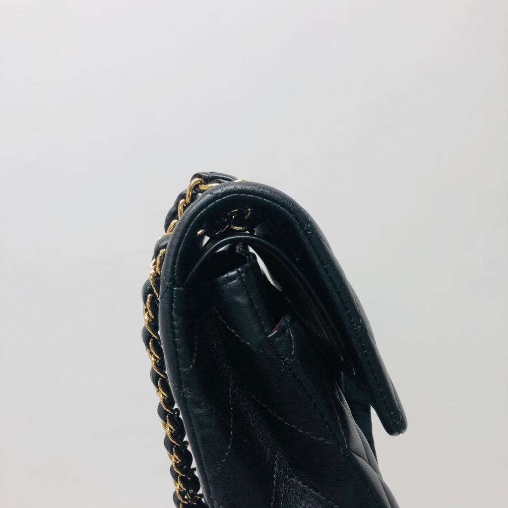 Classic Flap Black Medium Lambskin GHW