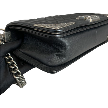 Limited Edition Paris Dallas Boy Medium Calfskin Black RHW