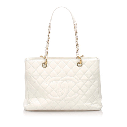 Caviar Grand Shopping Leather Tote Bag