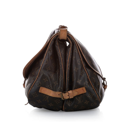 Louis-Vuitton Monogram Saumur 35 Brown