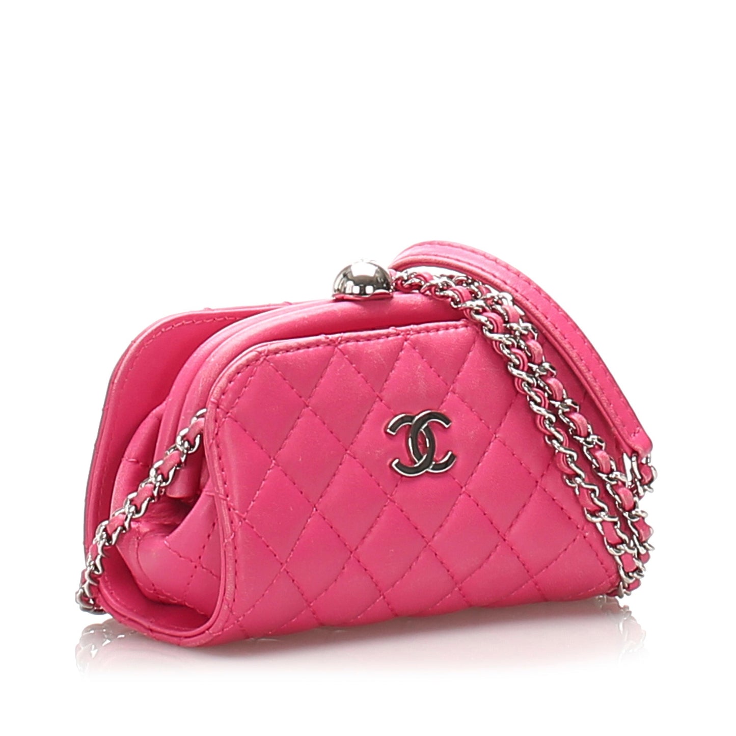 CC Lambskin Leather Crossbody Bag Pink