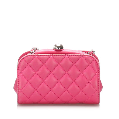 CC Lambskin Leather Crossbody Bag Pink