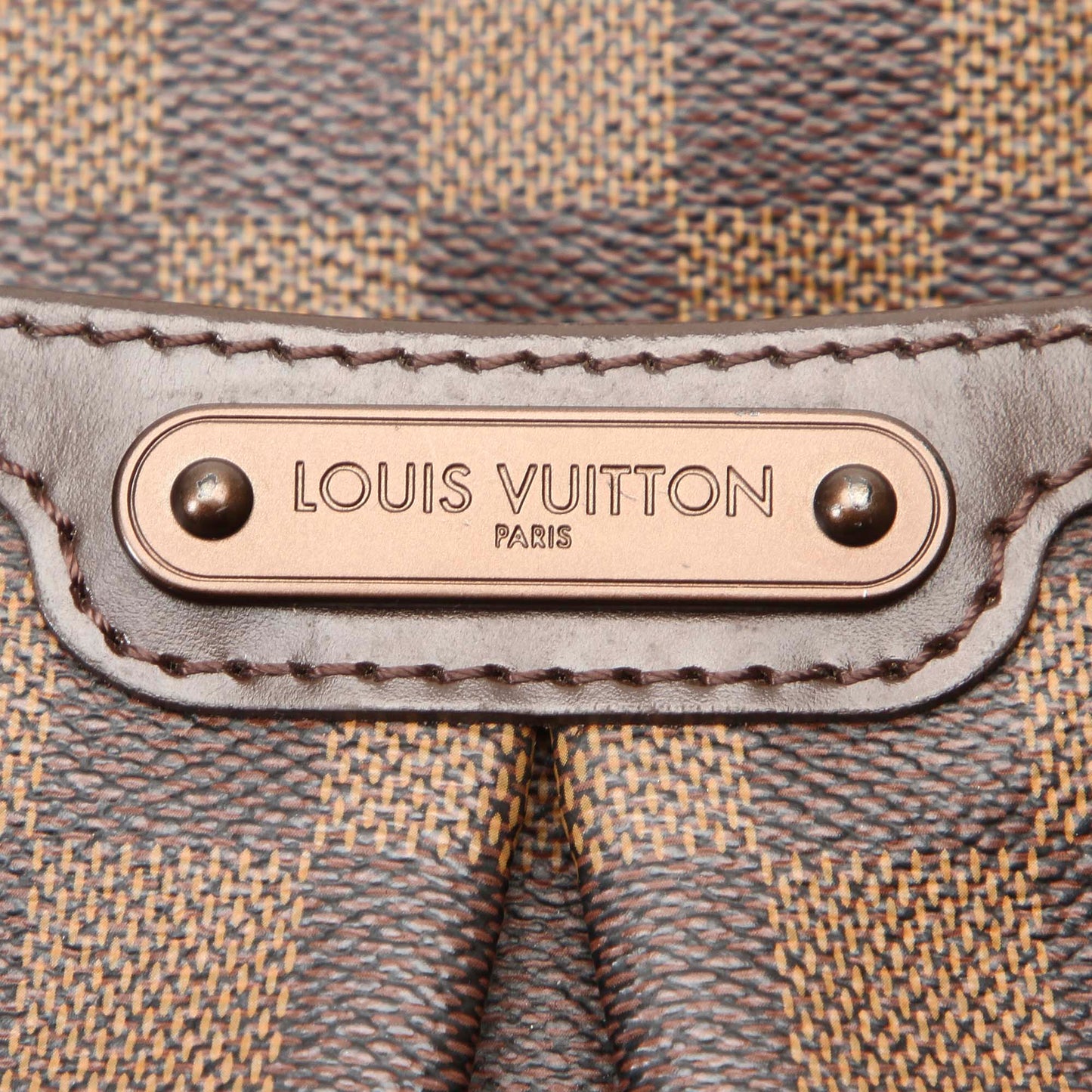 Louis-Vuitton Damier Ebene Bloomsbury GM Brown GHW