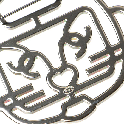 Cat Robot Rhinestone Brooch