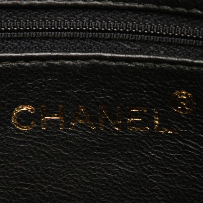 Matelasse Lambskin Leather Crossbody Bag Black
