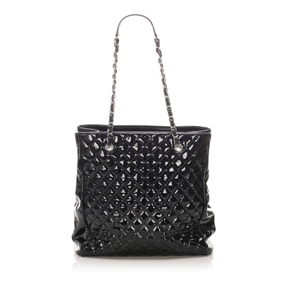 Chanel Matelasse Patent Leather Tote bag Black