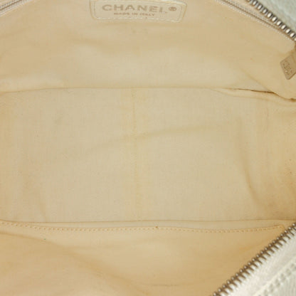 Caviar Petite Shopping Tote White