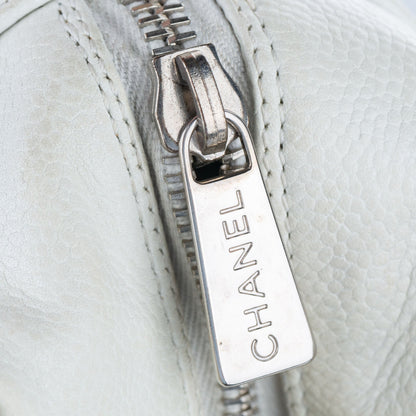 Caviar Petite Shopping Tote White
