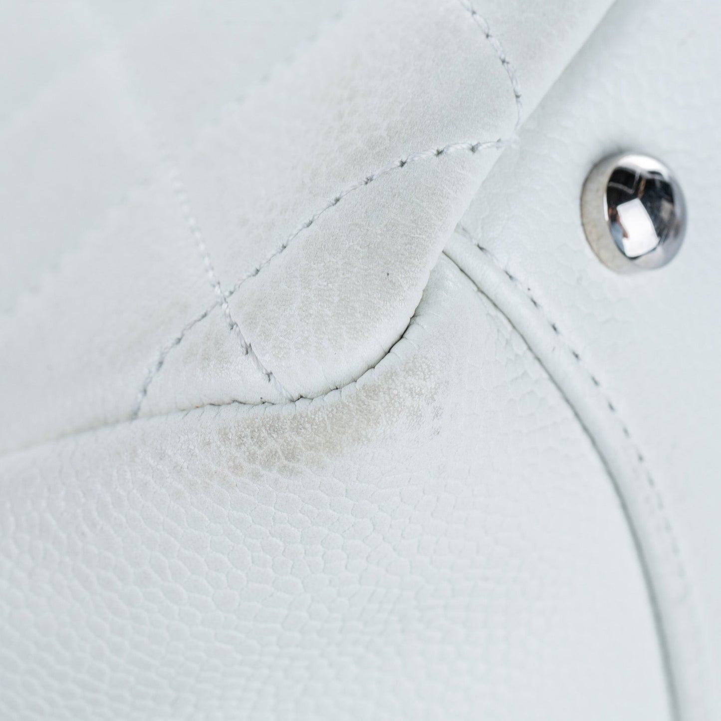 Caviar Petite Shopping Tote White