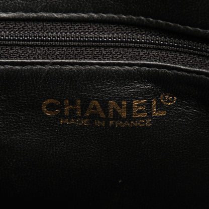 Black Medallion Patent Leather Tote Bag