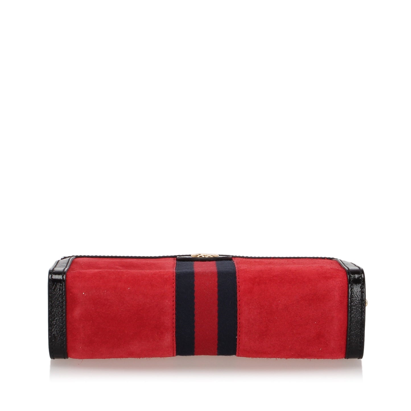 Gucci Small Ophidia Suede Crossbody Bag Red and Black GHW