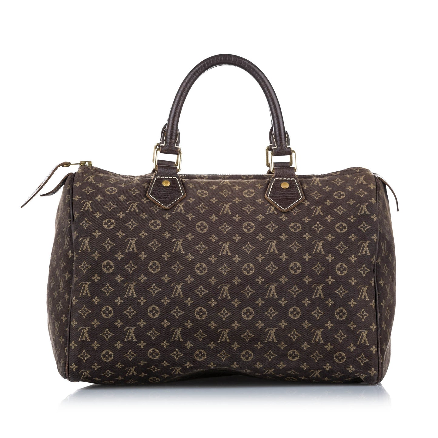 Louis-Vuitton Monogram Mini Lin Speedy 30 Brown