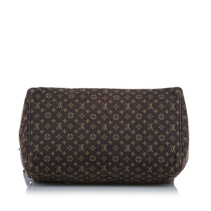 Louis-Vuitton Monogram Mini Lin Speedy 30 Brown