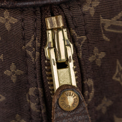 Louis-Vuitton Monogram Mini Lin Speedy 30 Brown