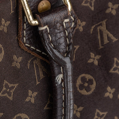 Louis-Vuitton Monogram Mini Lin Speedy 30 Brown