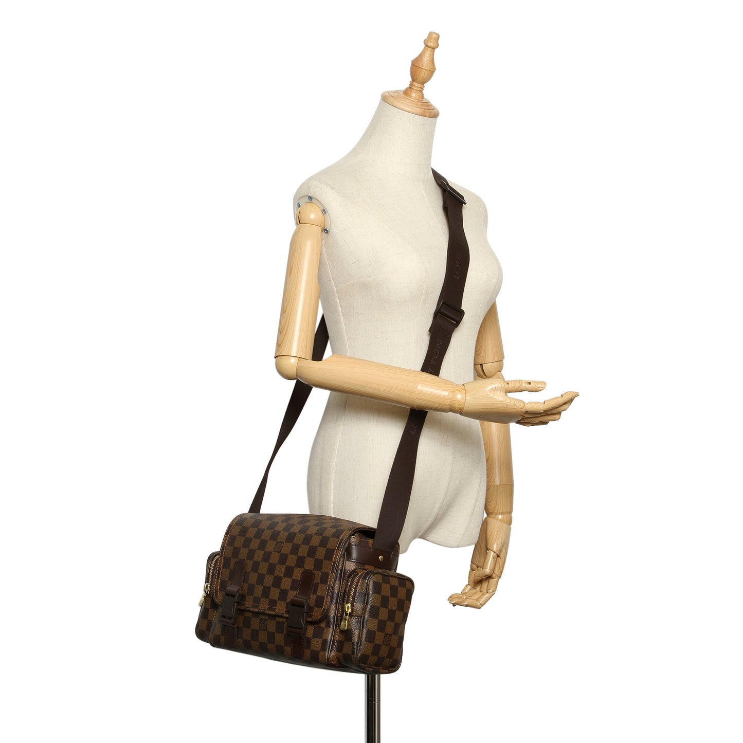 Louis-Vuitton Damier Ebene Melville Messenger Bag