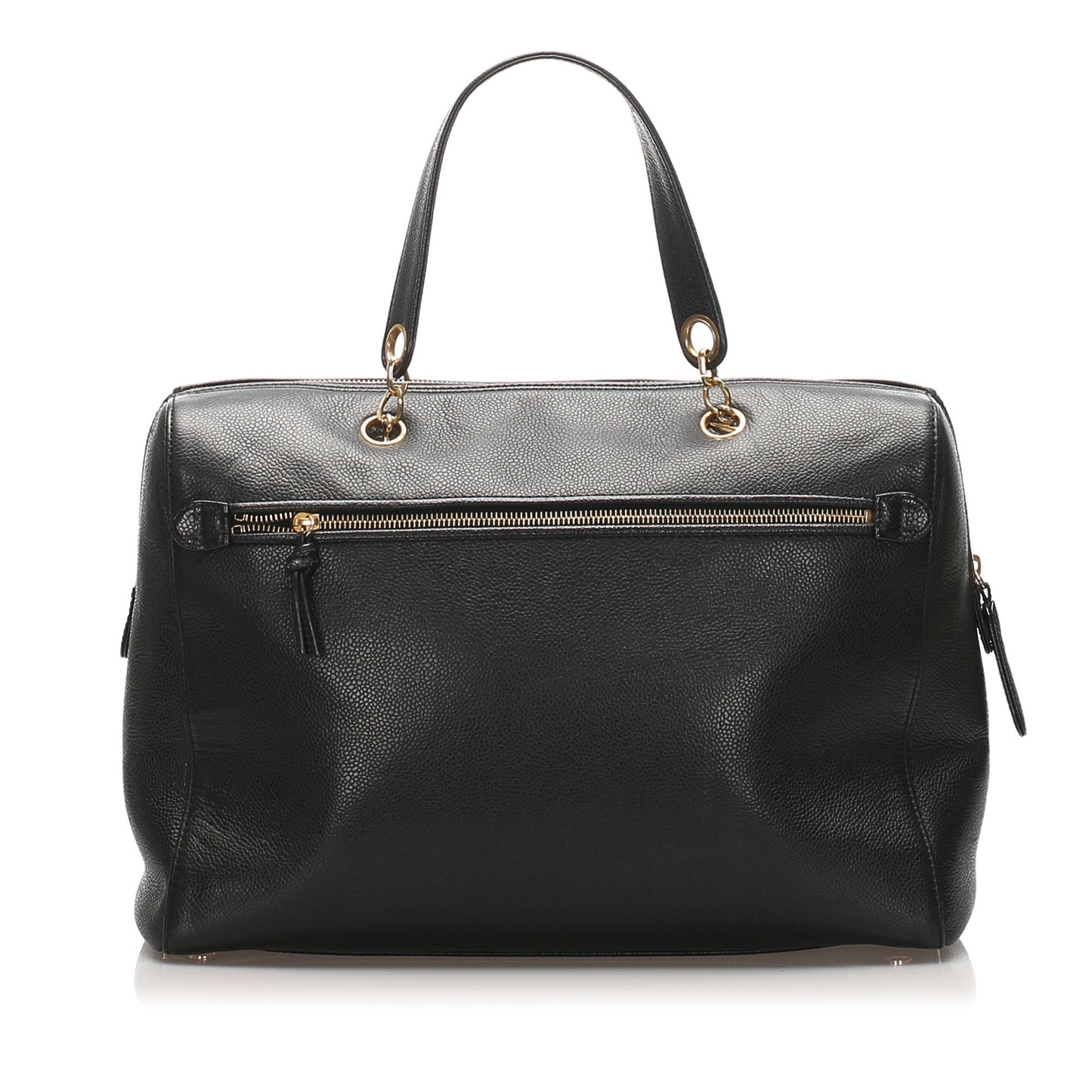CC Caviar Leather Handbag