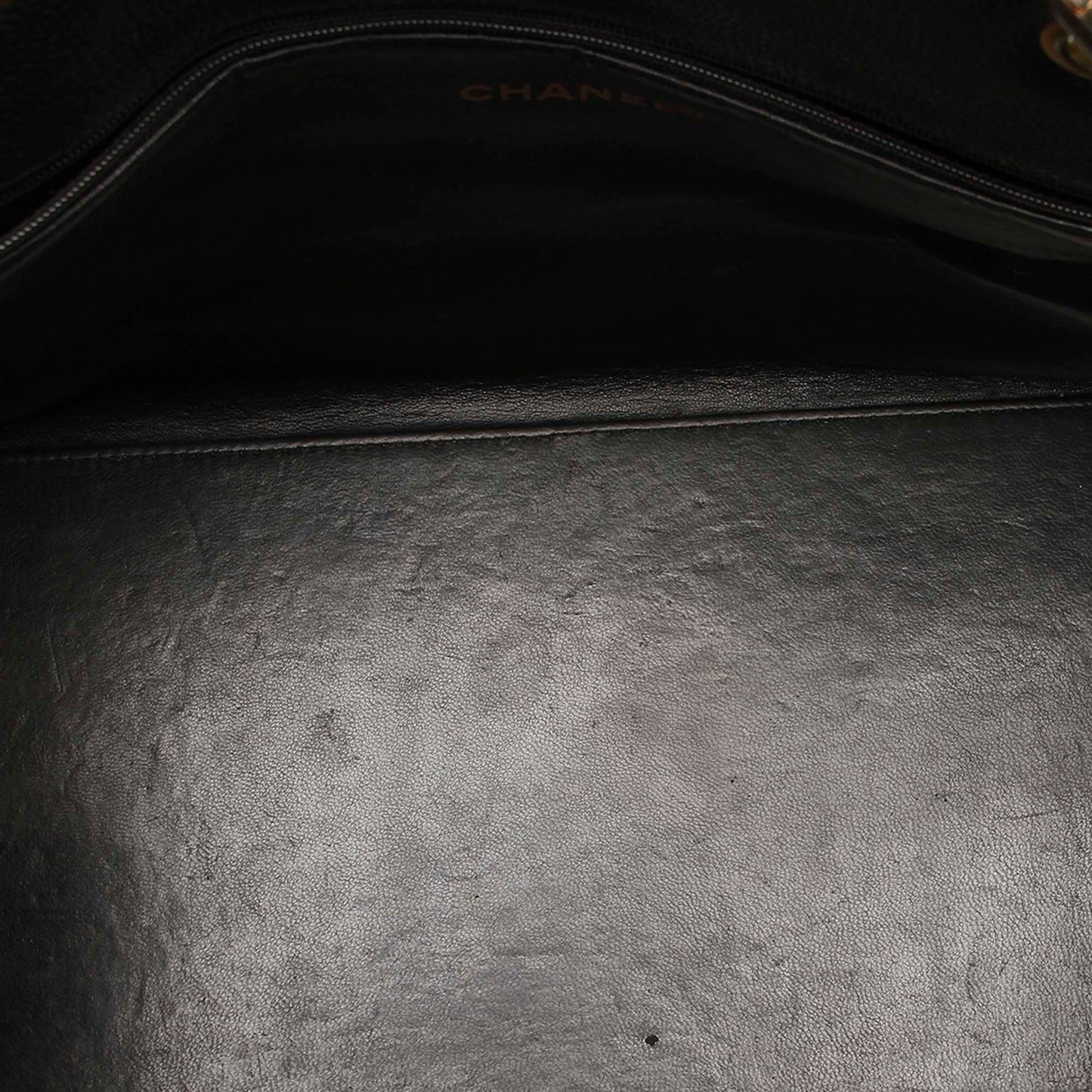 CC Timeless Caviar Grand Shopping Tote Black