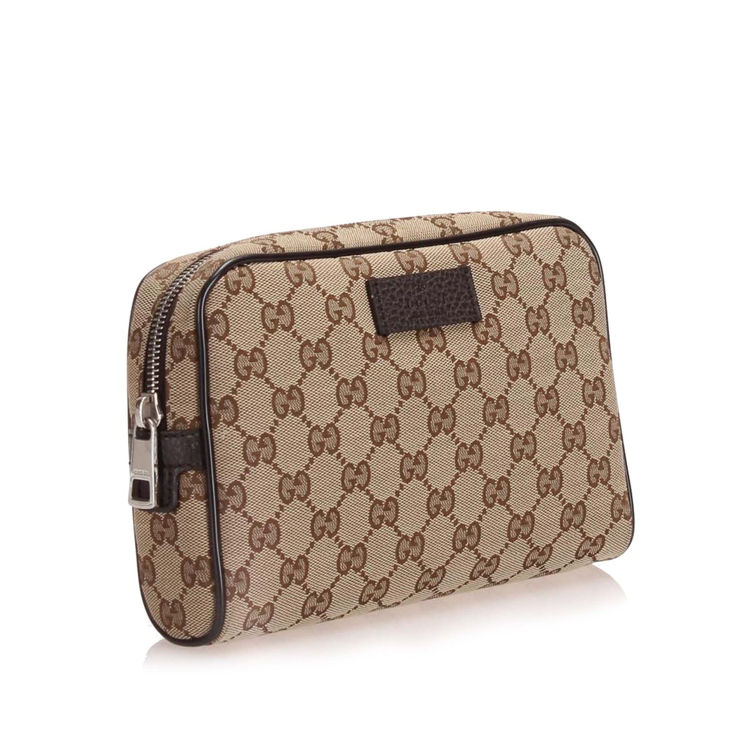 Gucci GG Canvas Belt Bag Brown SHW