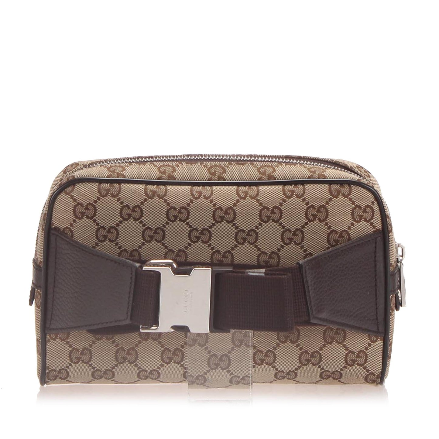 Gucci GG Canvas Belt Bag Brown SHW