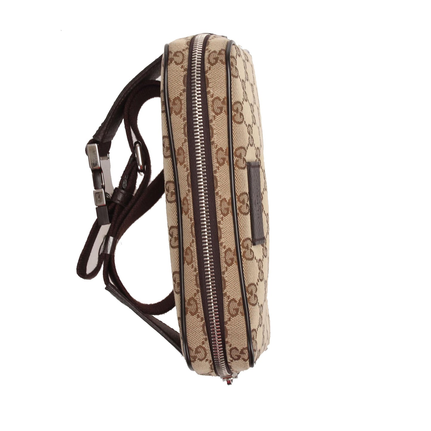 Gucci GG Canvas Belt Bag Brown SHW