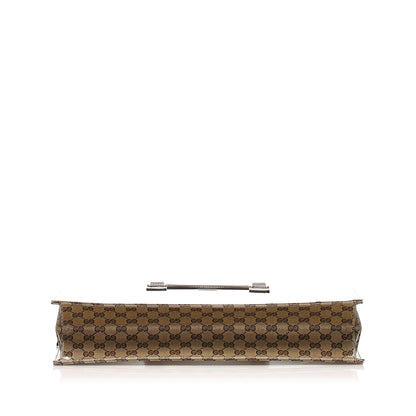 Gucci GG Crystal Business Bag Brown